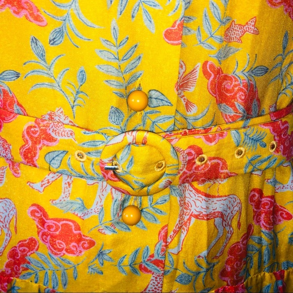 Saloni Jemma Cotton Silk Maxi Dress 12 NWT - Picture 11 of 15